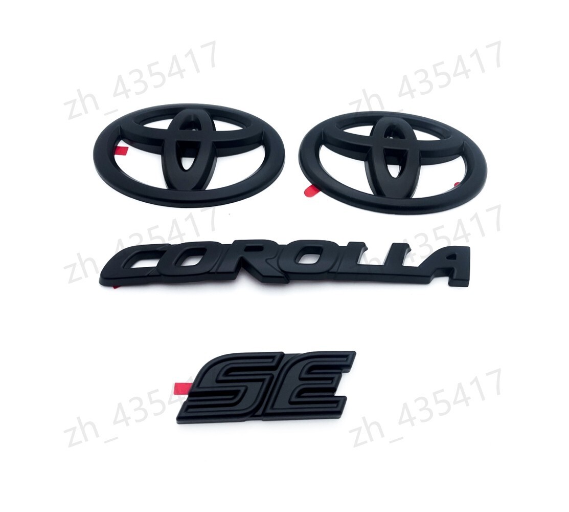 NEW Gloss Black OVERLAY EMBLEM Fit 2020-2024 TOYOTA COROLLA SE PT948-02201-02