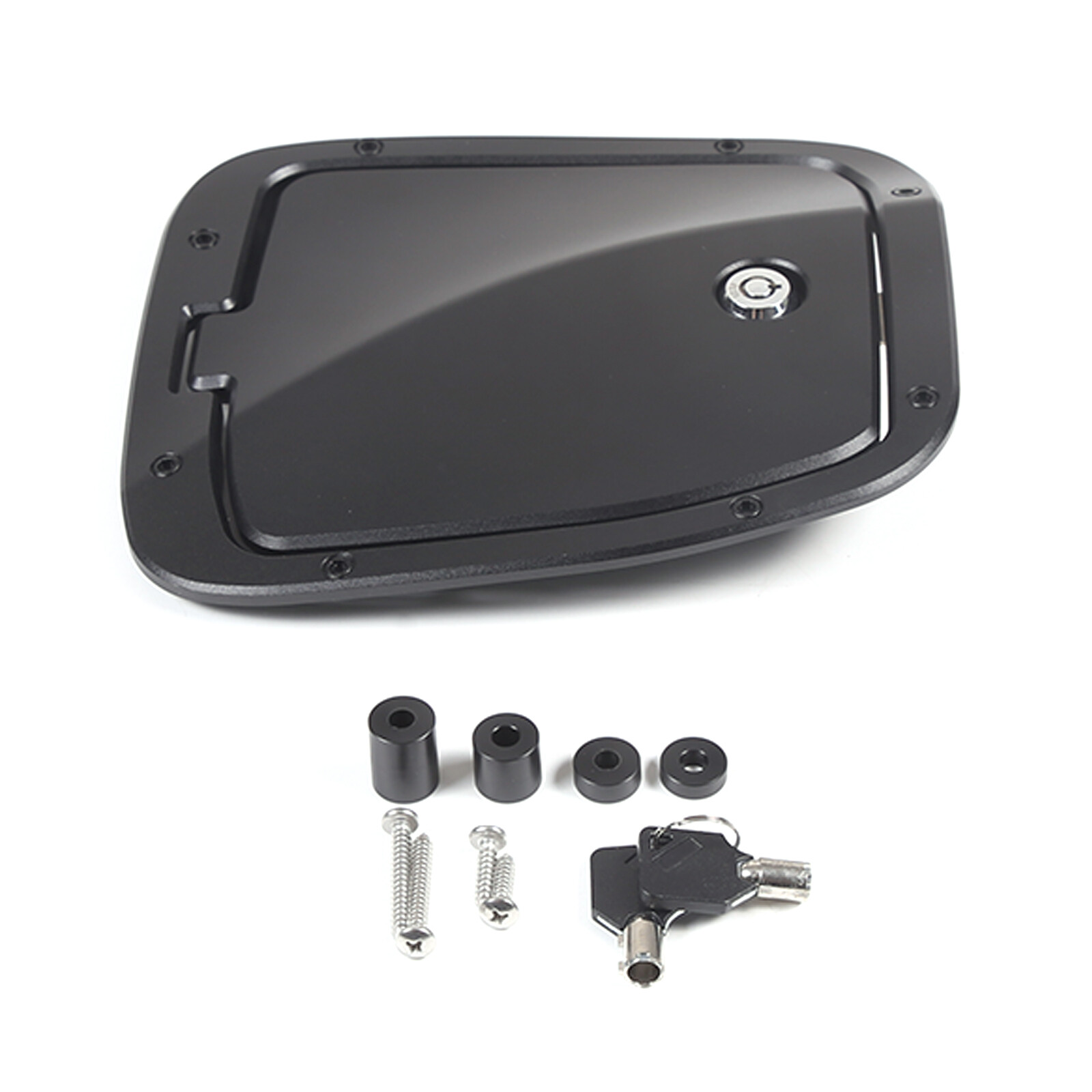 Gas Cap Cover Fuel Filler Door Fuel Tank cover W/ Lock For Toyota Tacoma 2016-22