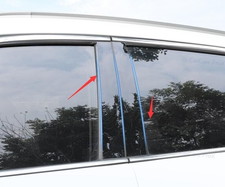 ABS Bc Pillar Panel Window Painted Black Trim Covers For Cadillac XT4 2019-2023
