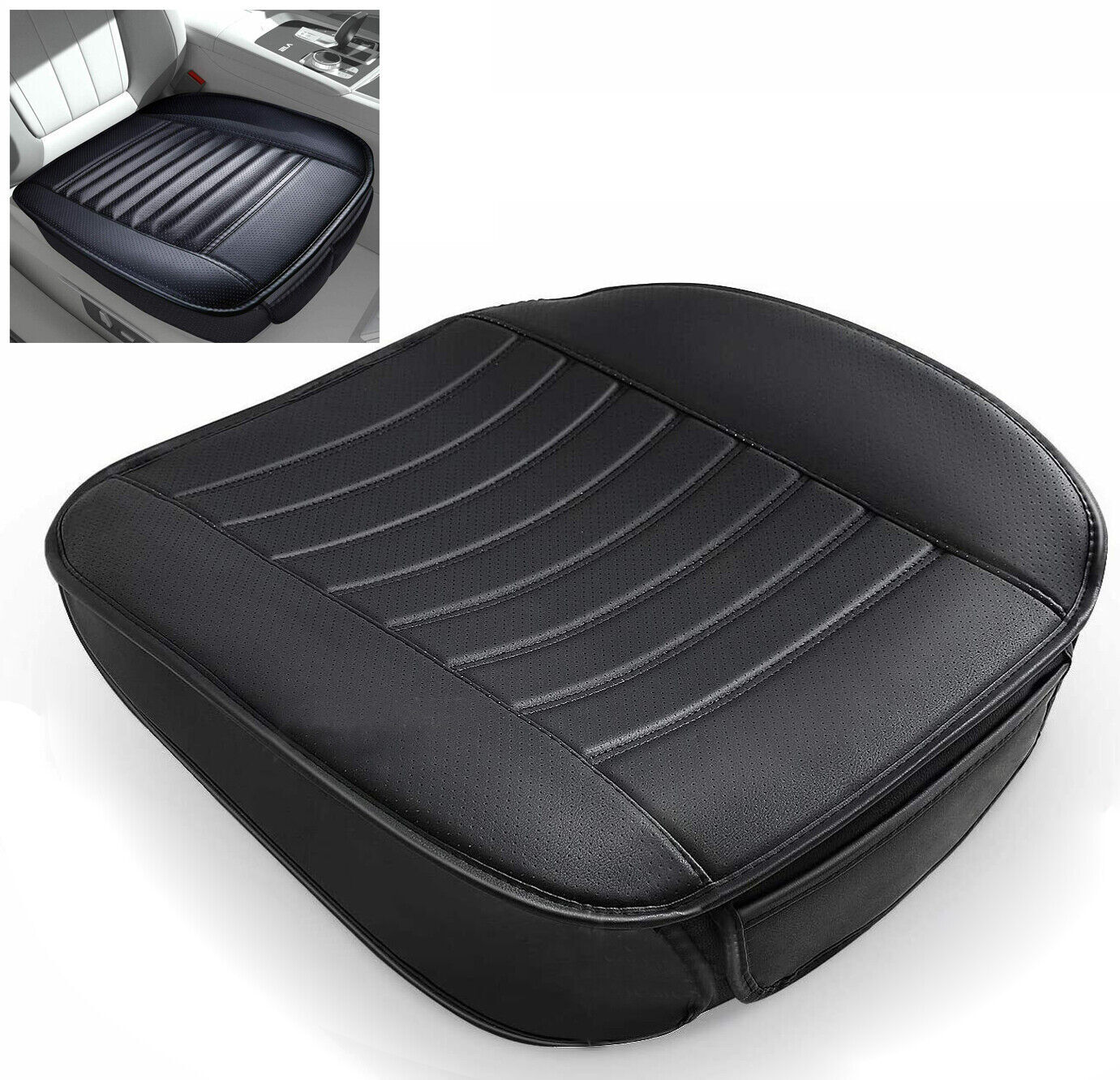 PU Leather Car Auto Cover Seat Deluxe Protector Cushion Suv Truck Front Covers