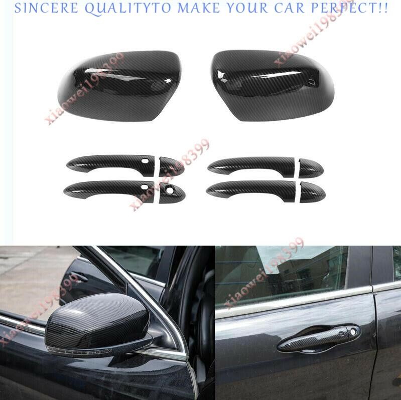 Sideview Mirror Cover & Outer door handle Cover Trim For Jeep Cherokee 2014-2025