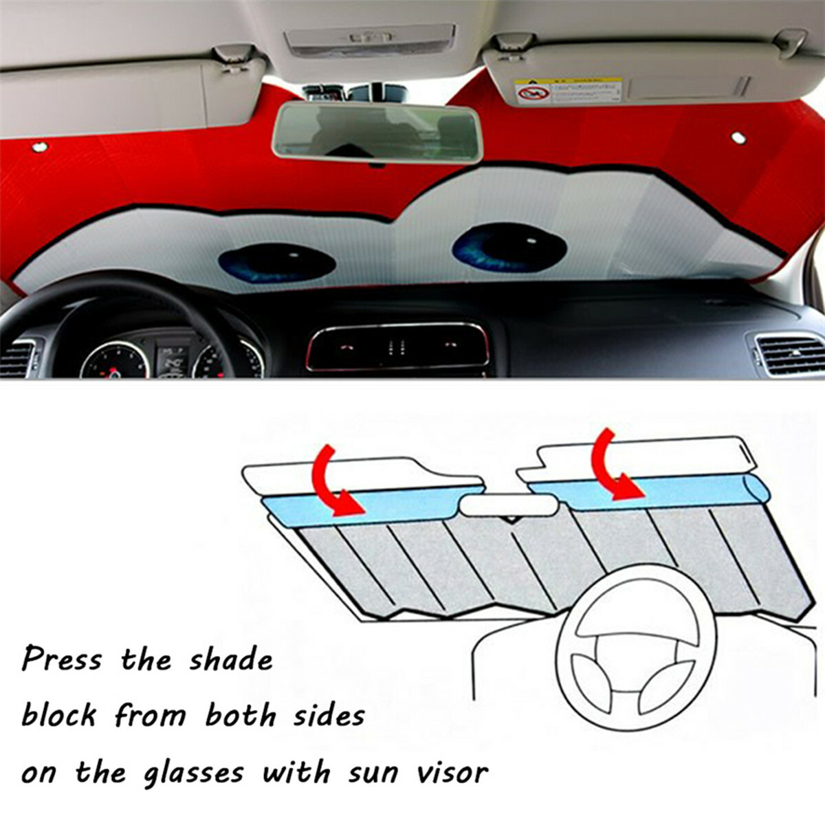 Car Windscreen Sun Shade Visor Foldable UV Sunshade Front Window Protector Cover