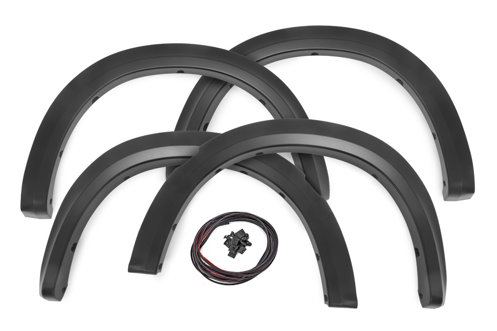Rough Country Sport Fender Flares PX8 Black Crystal for Ram 1500 09-18