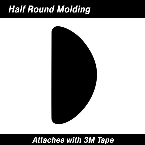 Cowles 1/4” Half Round Wheel Well Molding, 20 Feet – Gold