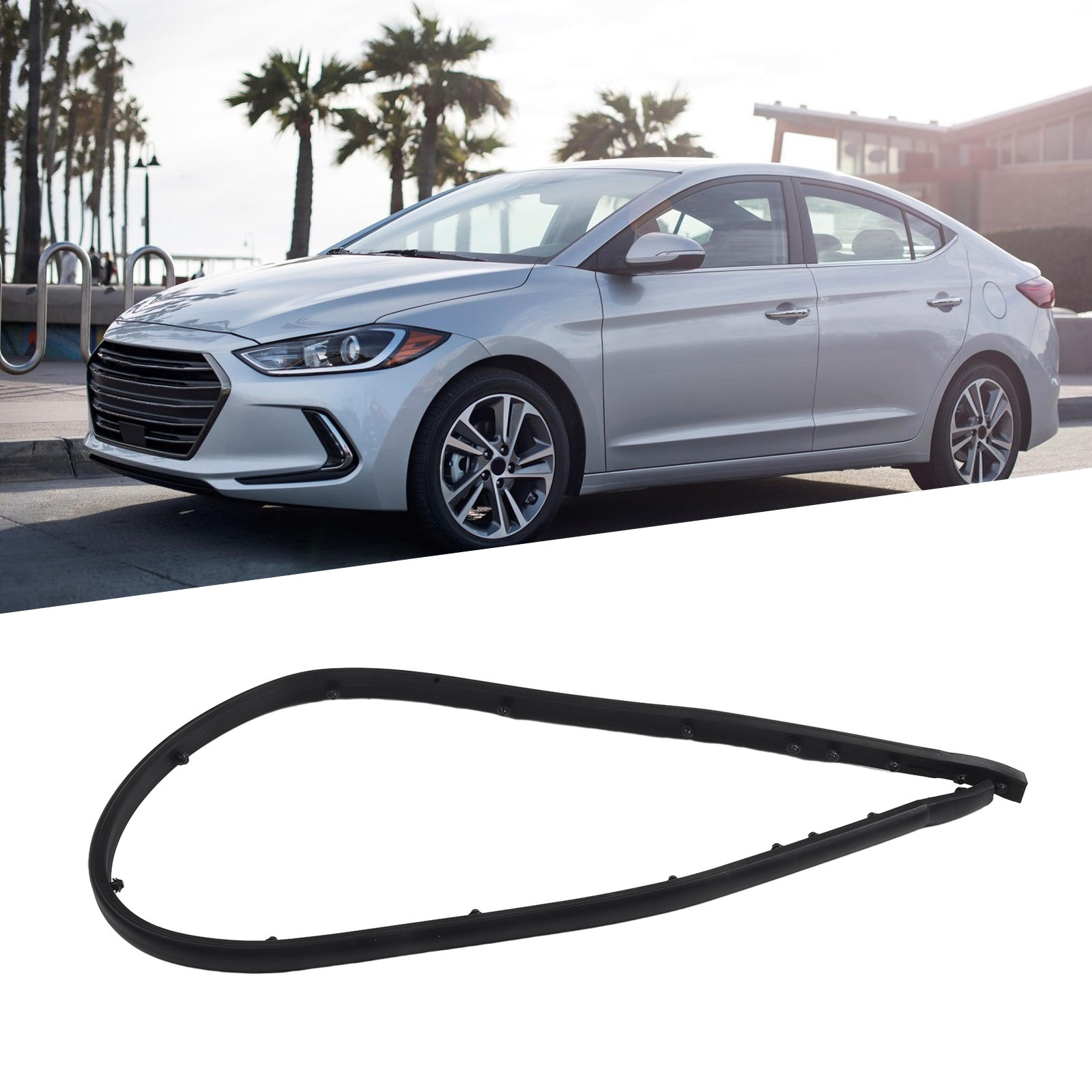 Replacement Rubber Strip Trim for Elantra Sedan 2017 2018 Superior Quality