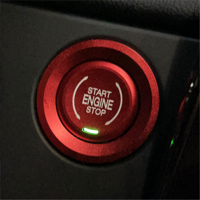 Fits Chevy Silverado 2022-2026 Engine Push Switch Button Ring Trim Red