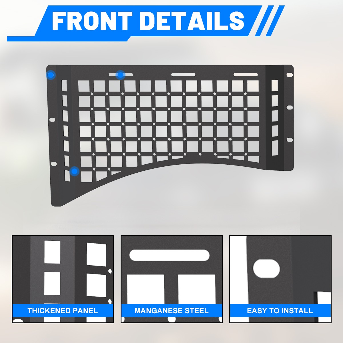Front+Medium+Rear Molle Panel Decoration For 2015-2020 Ford F150 5.5′ Short Bed