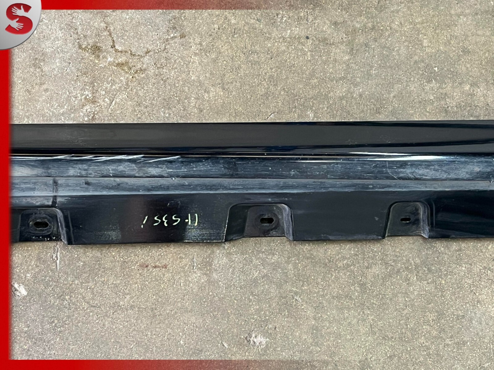 11-16 BMW F10 528I 535I 550I RIGHT SIDE SKIRT ROCKER PANEL TRIM BLACK SCHWARZ 2