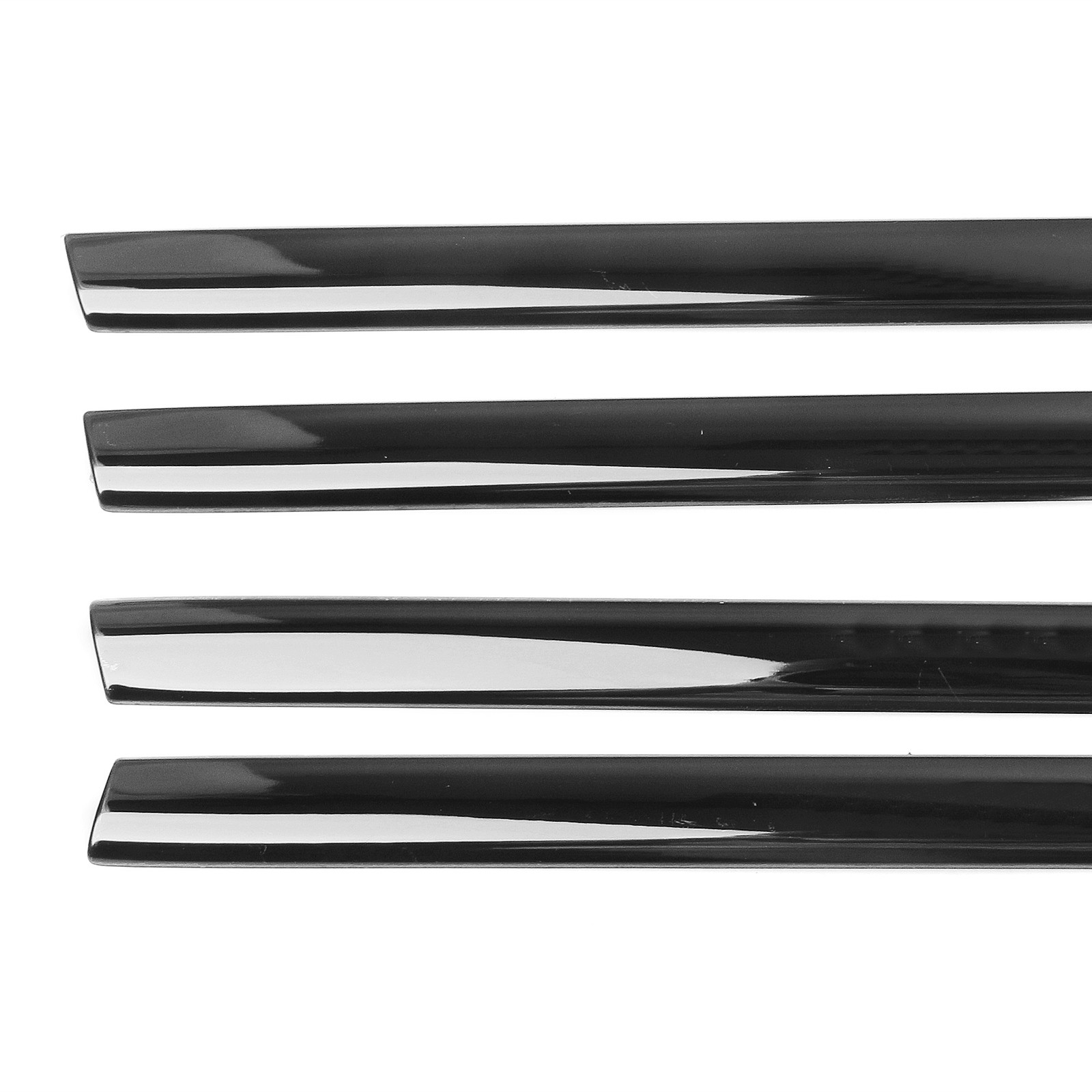 10x Glossy black Car Window Sill Molding Strip Cover Trim For BMW X5 2014-2018