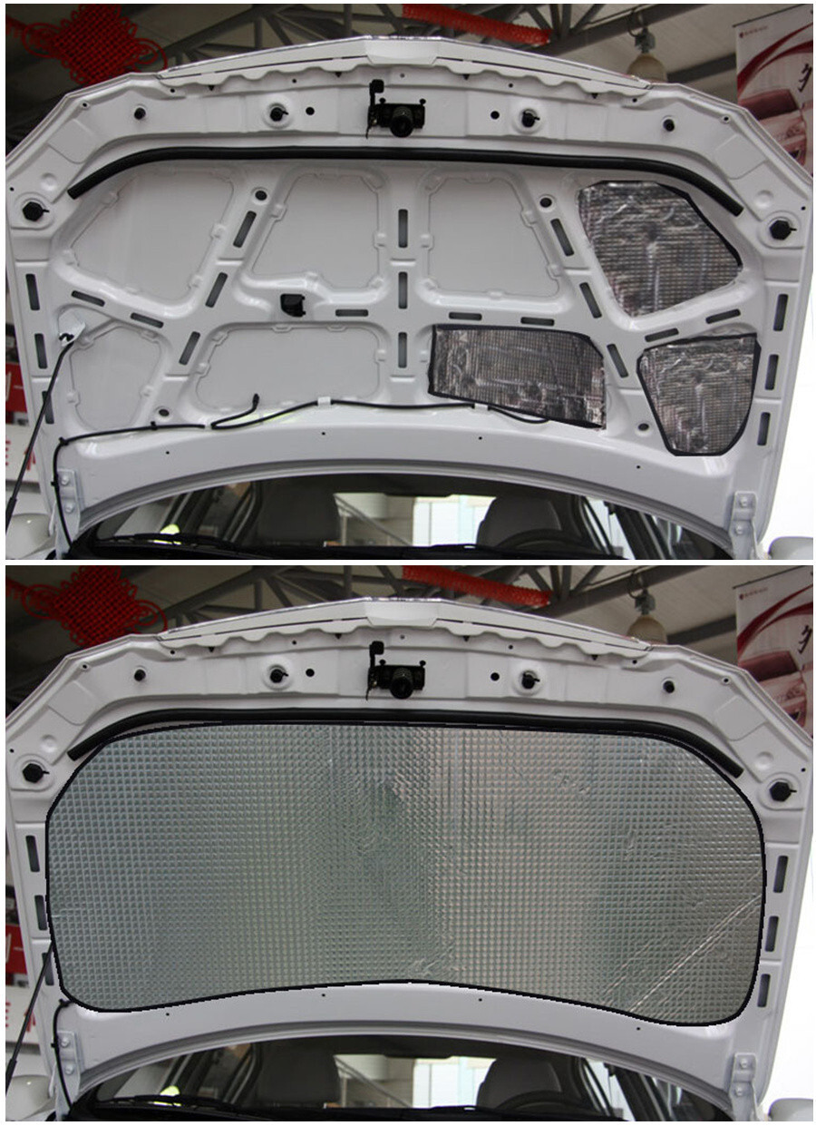 5MM Insulation Fireproof Sound Cotton Pad Soundproof Mat For Car Hood Engine