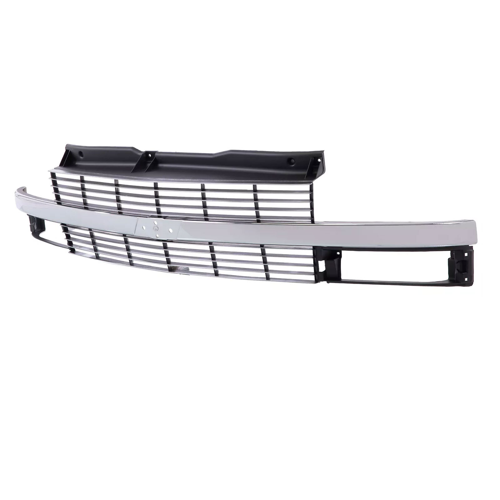 For 1995-2005 Chevy Astro Silver Grille w/Chrome Center Bar Composite Headlight