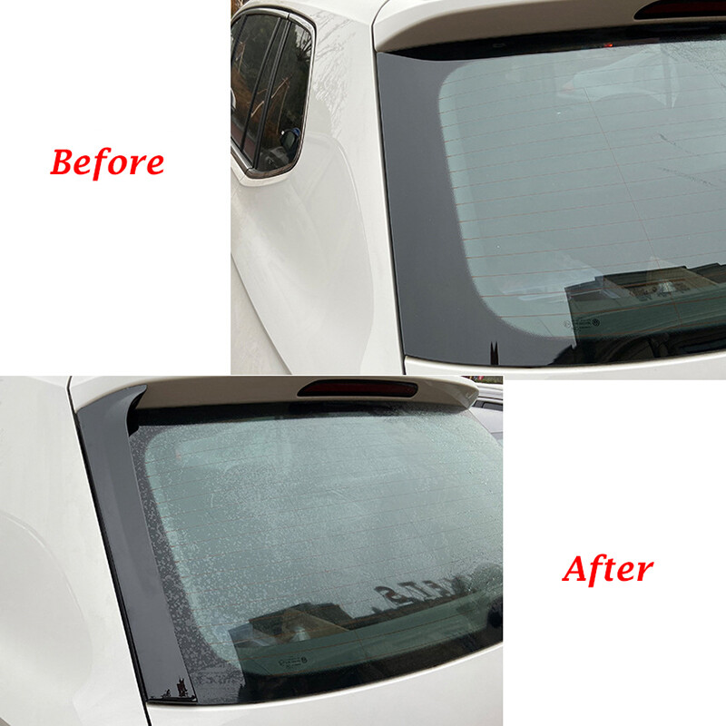 For VW Tiguan MK2 2017-2023 Rear Window Side Spoiler Trim Plastic