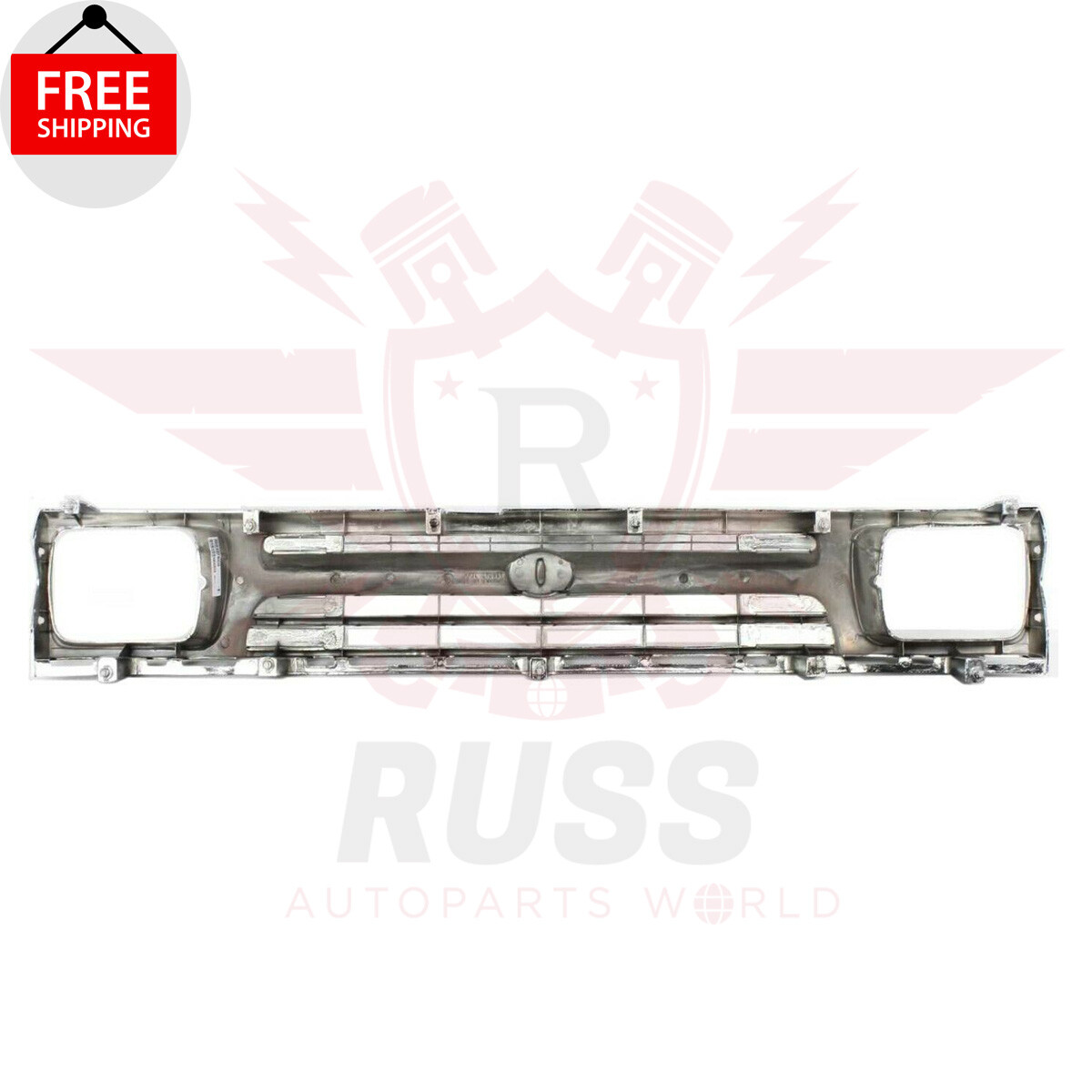 New Grille Chrome Shell w/ Black Insert Fits 1992-1995 TOYOTA PICKUP TO1200128