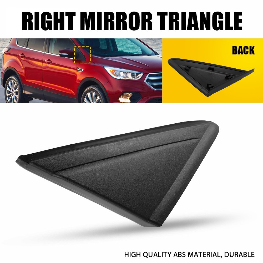 Right Side Mirror Corner Triangle Cover Pillar Trim Fits 2013-2019 Ford Escape