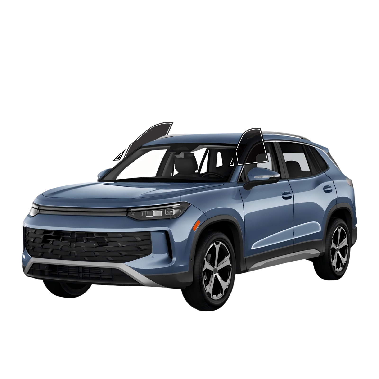 Window Privacy Film PreCut Window Tint 2Ply For 2018-2024 Volkswagen Tiguan
