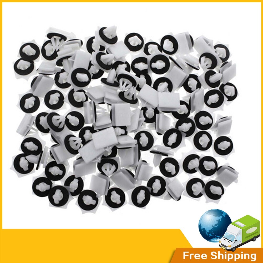 100 Nylon Panel Moulding Clips fit Chevy Avalanche 2002 On Cladding