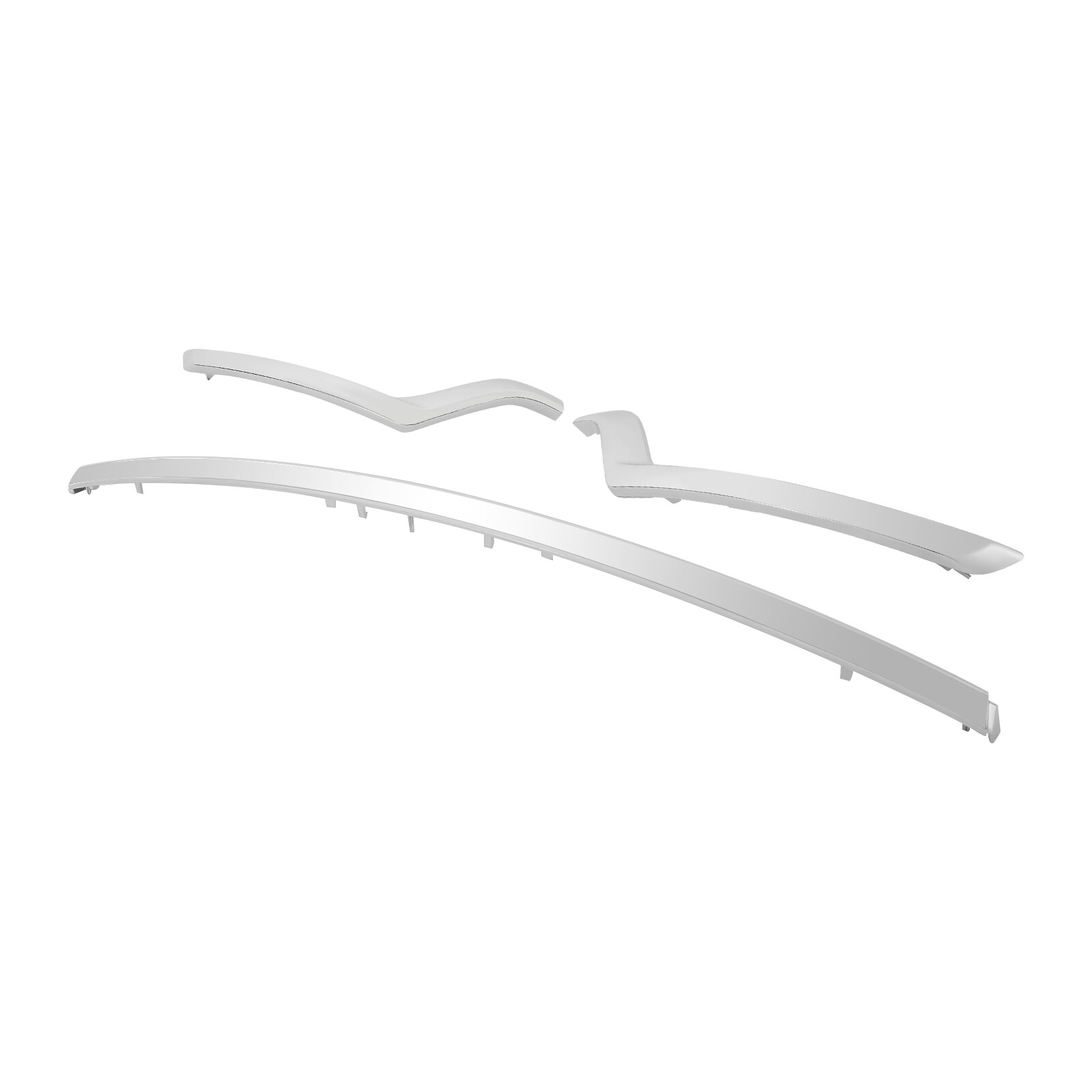 Front Lower Bumper Trim Moldings Kit For 2018-2019 Ford Explorer