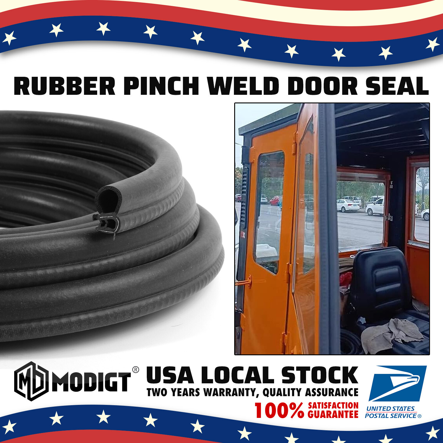 Auto Lock Seal Weather Strip Door Window Lock Trunk Hood Edge Trim 19.6ft Rubber