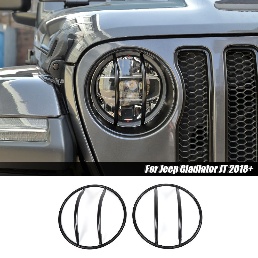 Halogen Tail Light Guards Headlight Trim Frame for Jeep Gladiator JT 2020-2023