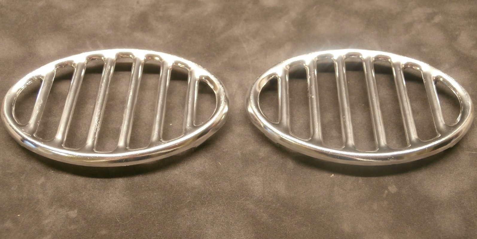 ALUMINUM HORN GRILLS SET OF 2 (PAIR) VOLKSWAGEN T1 BUG BEETLE 1953-1967