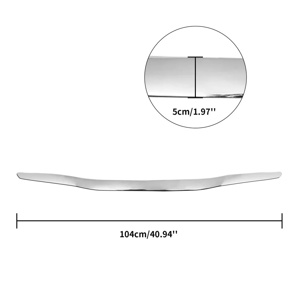 Fit For 2011-2013 Hyundai Sonata Sedan Front Hood Chrome Moulding Trim Strip