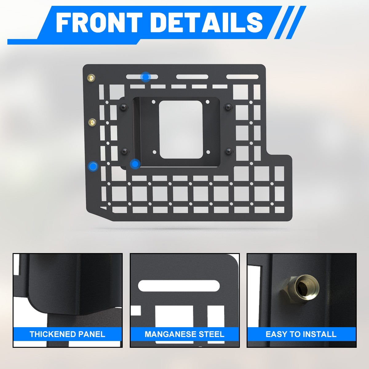 Front+Medium+Rear Molle Panel Decoration For 2015-2020 Ford F150 5.5′ Short Bed