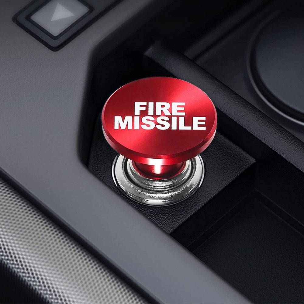DC 12V Fire Missiles Push Button Car Lighter Parts Car Interior Accessories