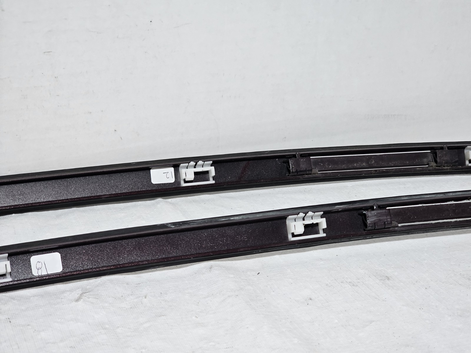 07-13 BMW 328i 335 E92 Left Right Roof Rail Drip Molding Strip Trim Barbera OEM