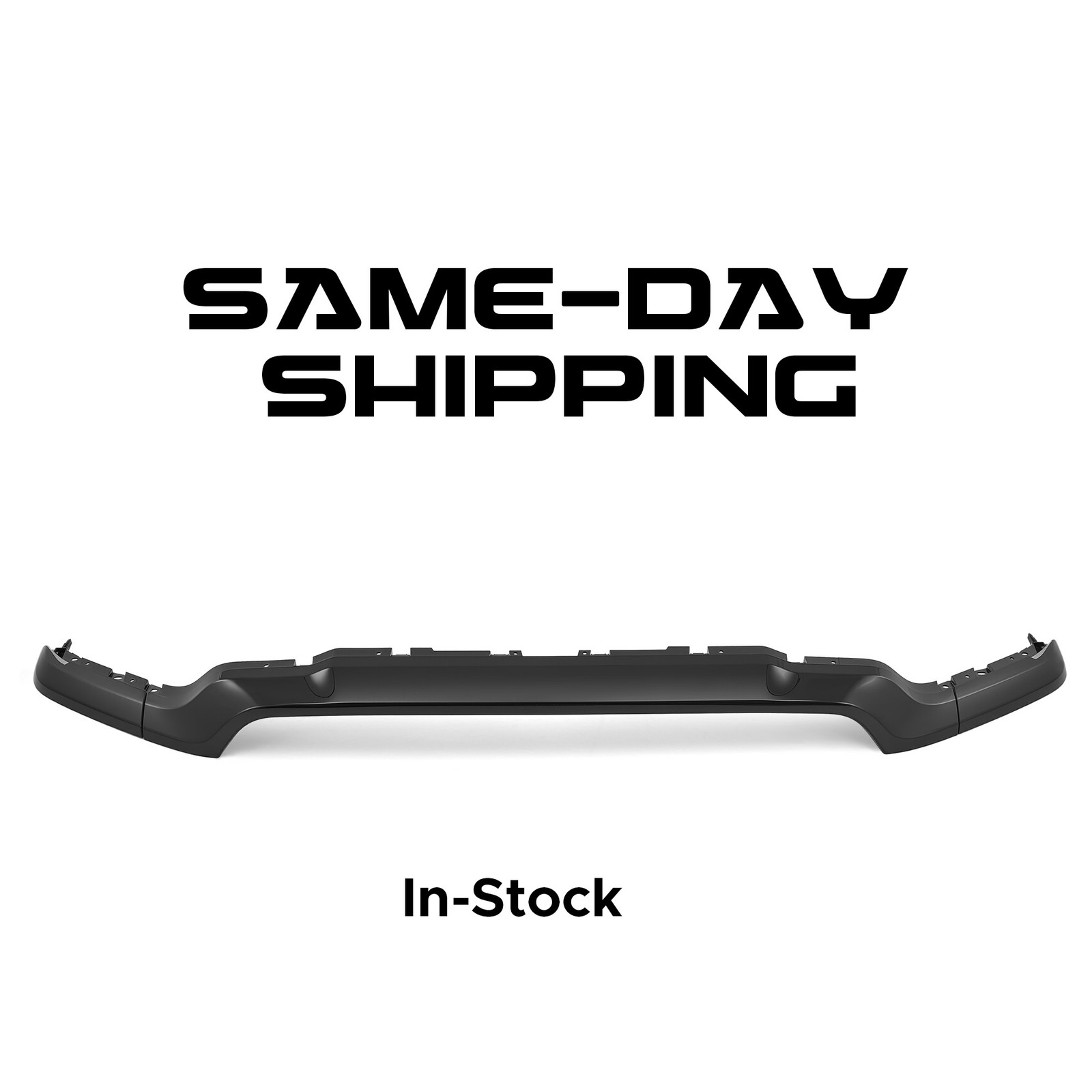 For 2019-2024 Ram 2500 3500 Front Bumper Upper Grille Gloss Black Molding Trim