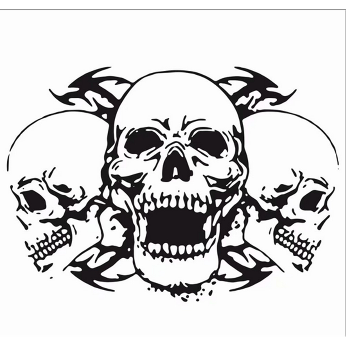 Skull Hood Decal Graphic Sticker Vinyl For Car Trailer Boat Vinyl Decoration