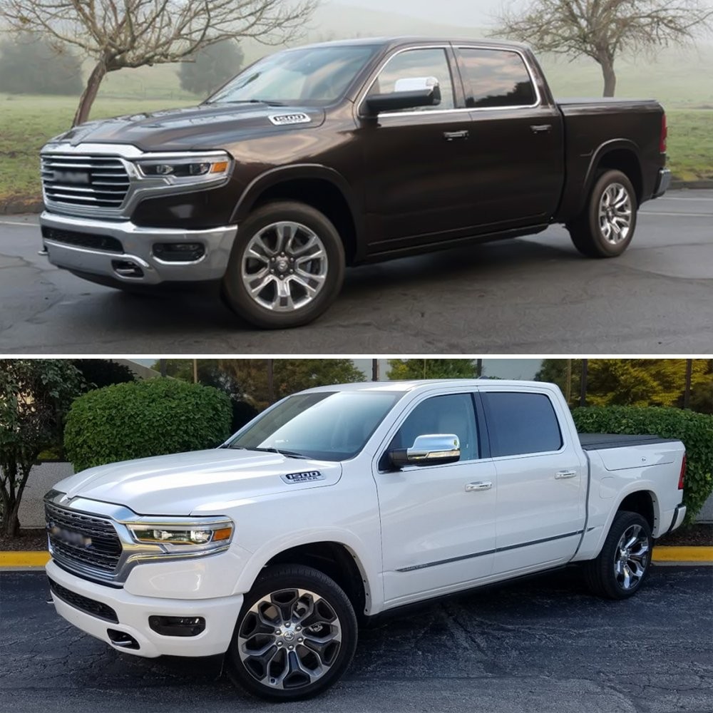 Glossy Black Decorative Pillar Posts stickers For 2009 2010-2018 Dodge Ram 1500
