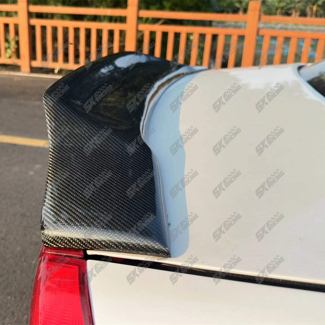For 2001-2005 Honda Civic Sedan Carbon Fiber/Glossy Black Rear Spoiler Wing