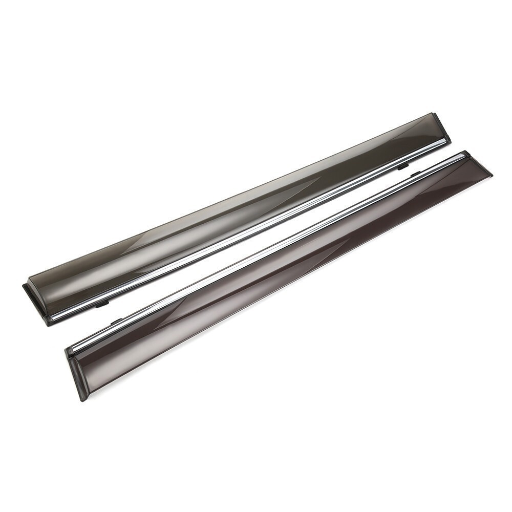 For Toyota Highlander 2014-2019 Chrome Trim Window Visors Vent Shade Rain Guards