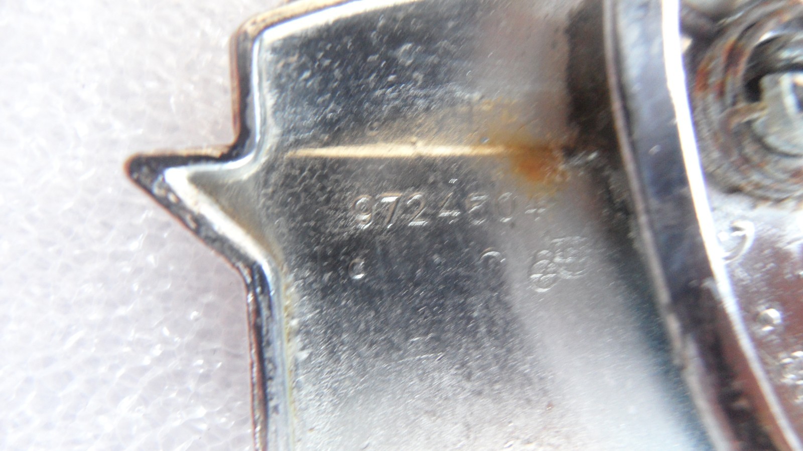 1971-1978 Cadillac original trunk lock cover – nice