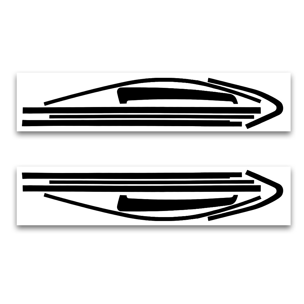 For 2015-2020 Chevy Tahoe Chrome Delete Window Vinyl Trim Blackout Accessories