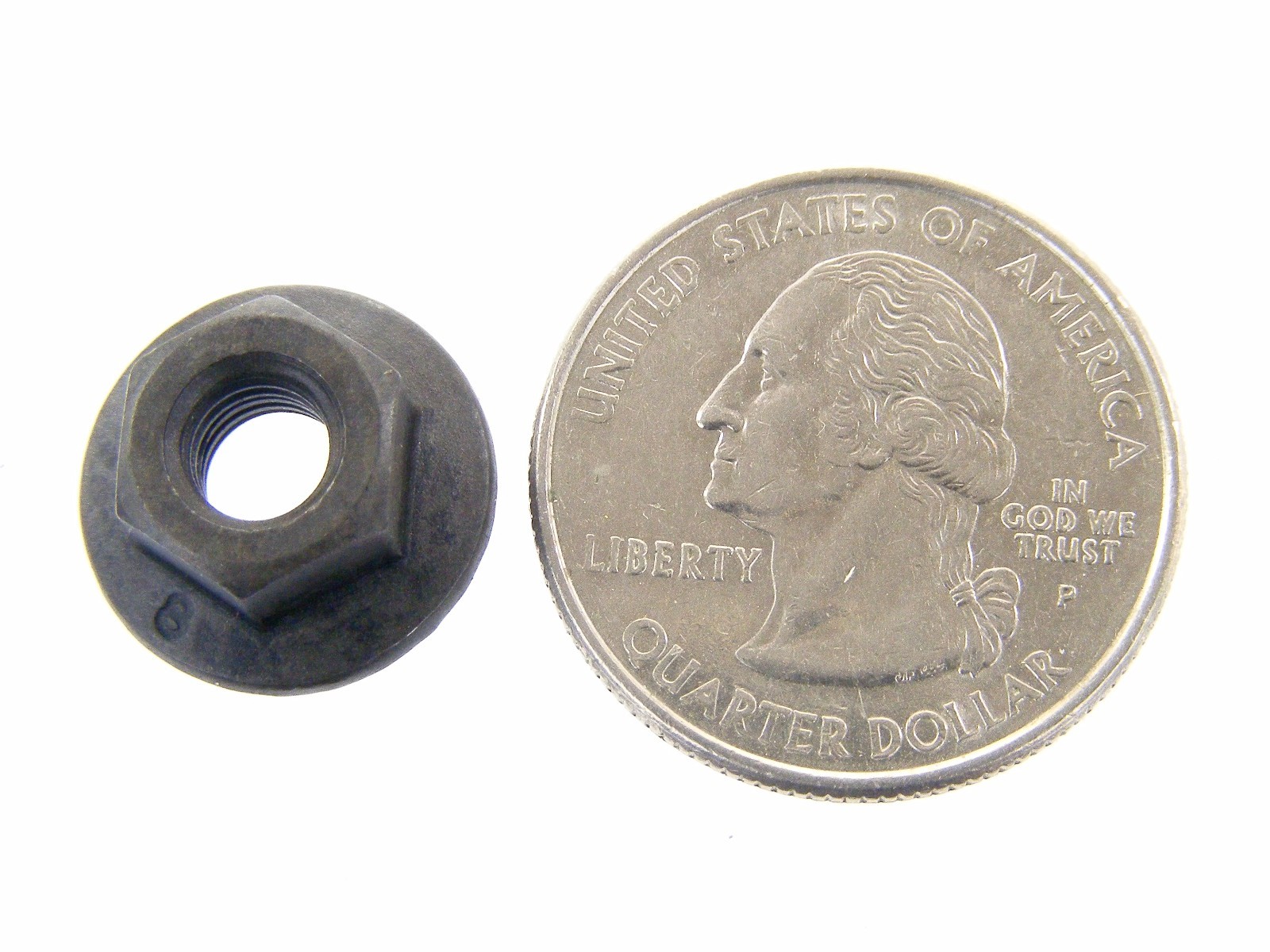 GM Flange Nuts- M6-1.0 Thread- 10mm Hex- 16mm Serrated Flange- 20 nuts- #193