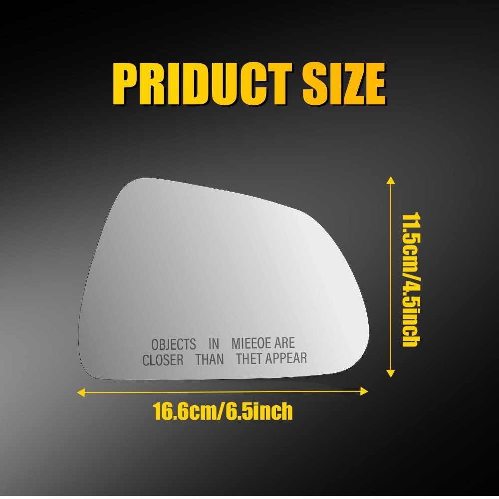 Heated Exterior Glass Mirror Passenger RH Side For 2017-2022 2023 Tesla Model 3