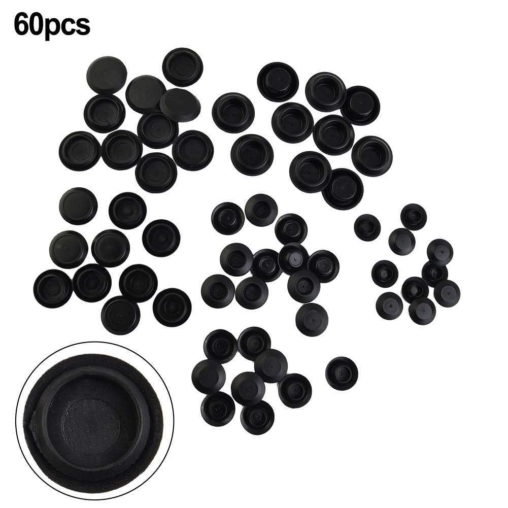 60 Piece High Quality Flush Mount Plastic Hole Assortment Auto Body Sheet
