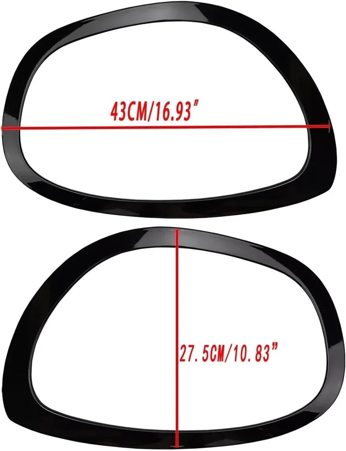 Headlight Bezel Trim Pair For Mini Cooper Countryman 2017-2023 51137388117 51137
