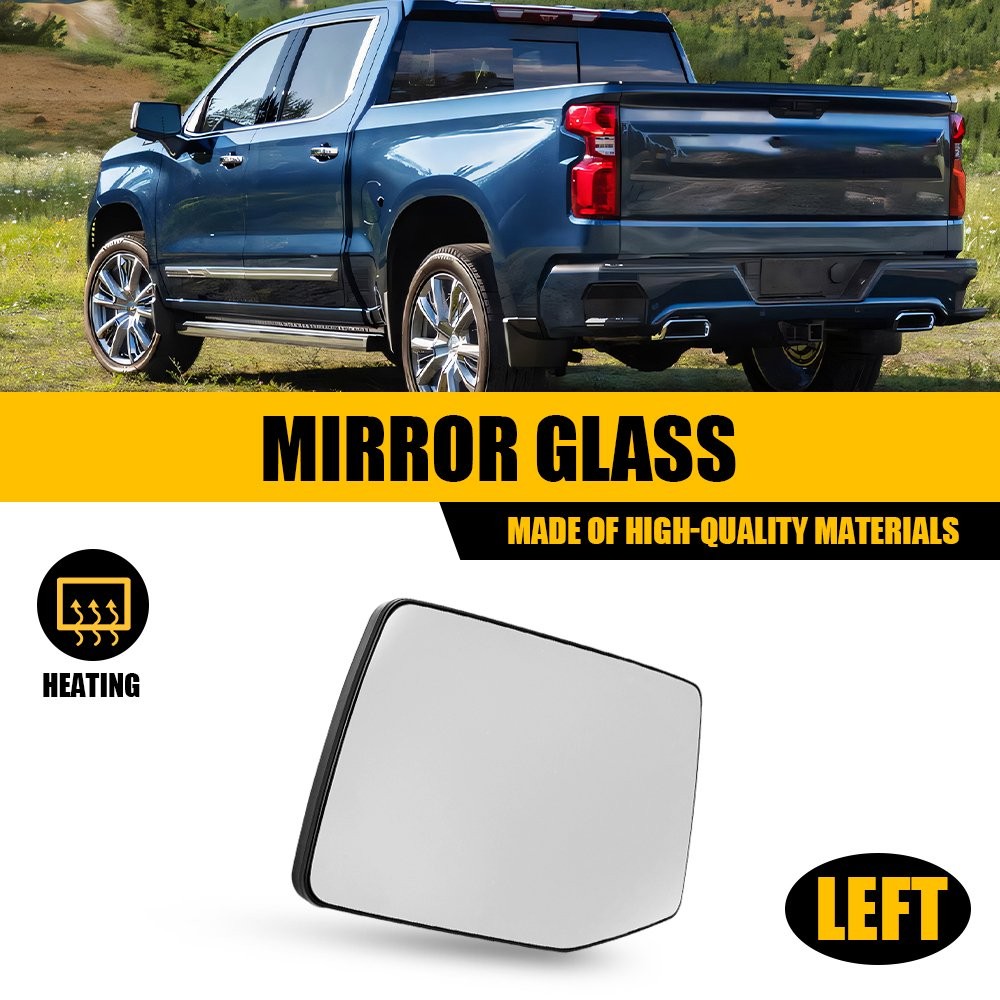 Driver Passenger Mirror Side Glass Heated Backing For 2019-2023 Sierra GMC 1500