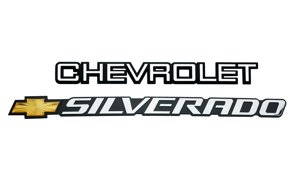2Pc Set Kit Rear Taigate Emblem Fit for Silverado 1500 2500HD Truck 15114063