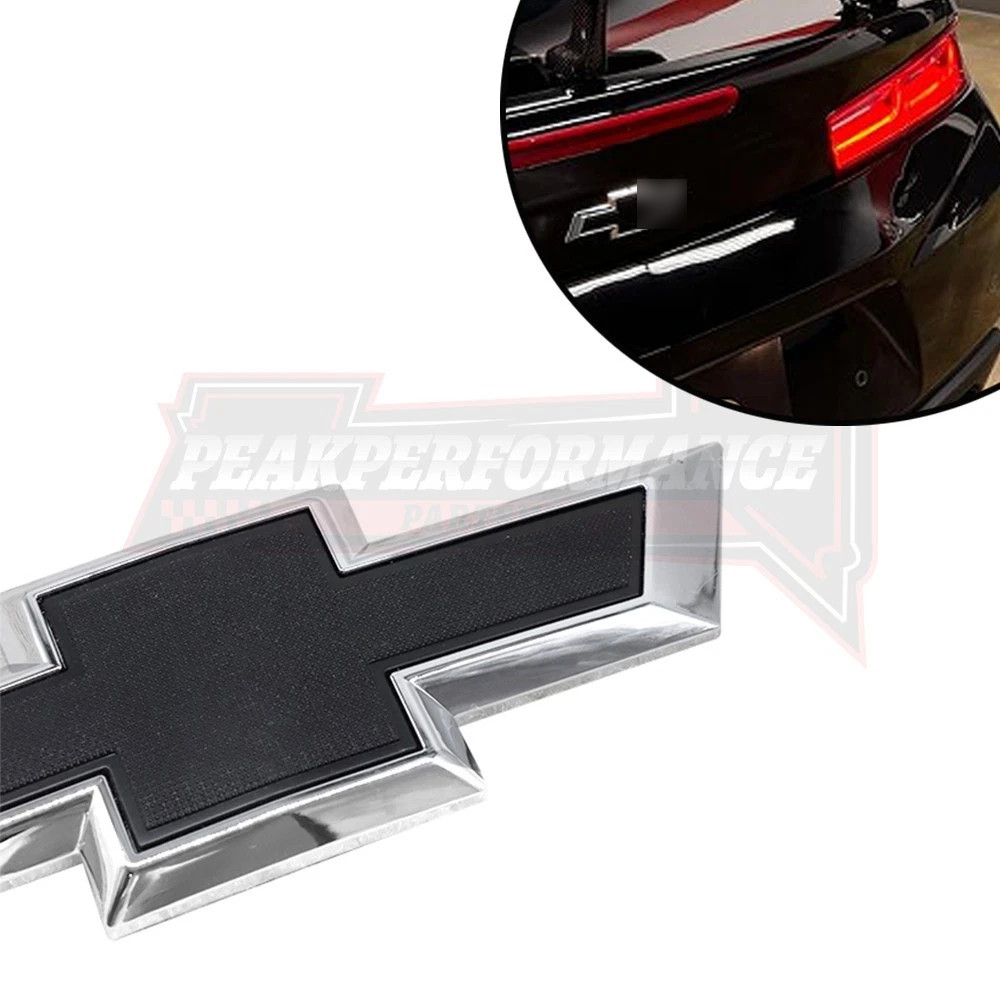 For Camaro ZL1 LT1 Rear Trunk Tailgate Bowtie Emblem Chrome Black 2016-2024