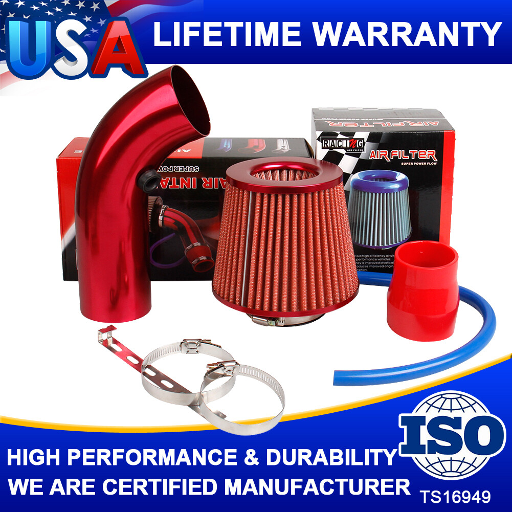 Cold Air Intake Filter Induction Kit Pipe Power Flow Hose System Car Auto Part