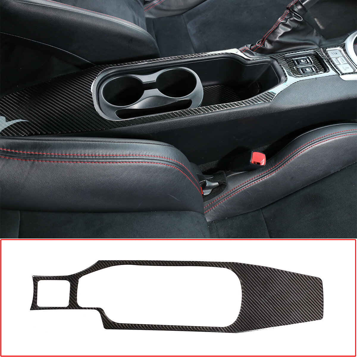 Carbon Fiber Watecup Panel Trim Cover For Toyota GT86 Scion FR-S Subaru BRZ 16+