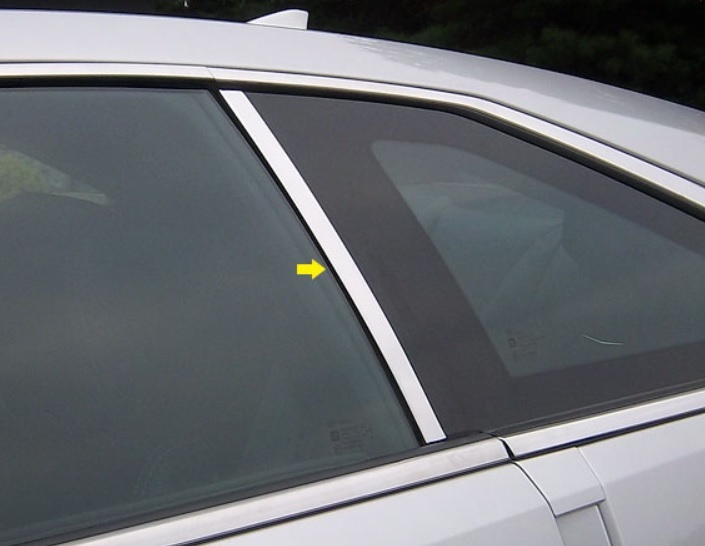 Cadillac CTS COUPE 2010 2011 2012 2013 2014 CHROME PILLAR TRIM 2 PIECE SET!!