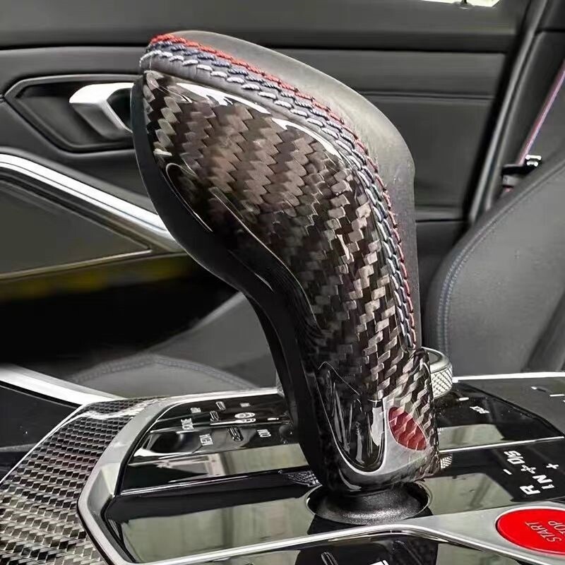 Real Carbon Fiber Gear Shift Knob Cover Fits BMW F97 F98 F95 F96 X3M X4M X5M X6M