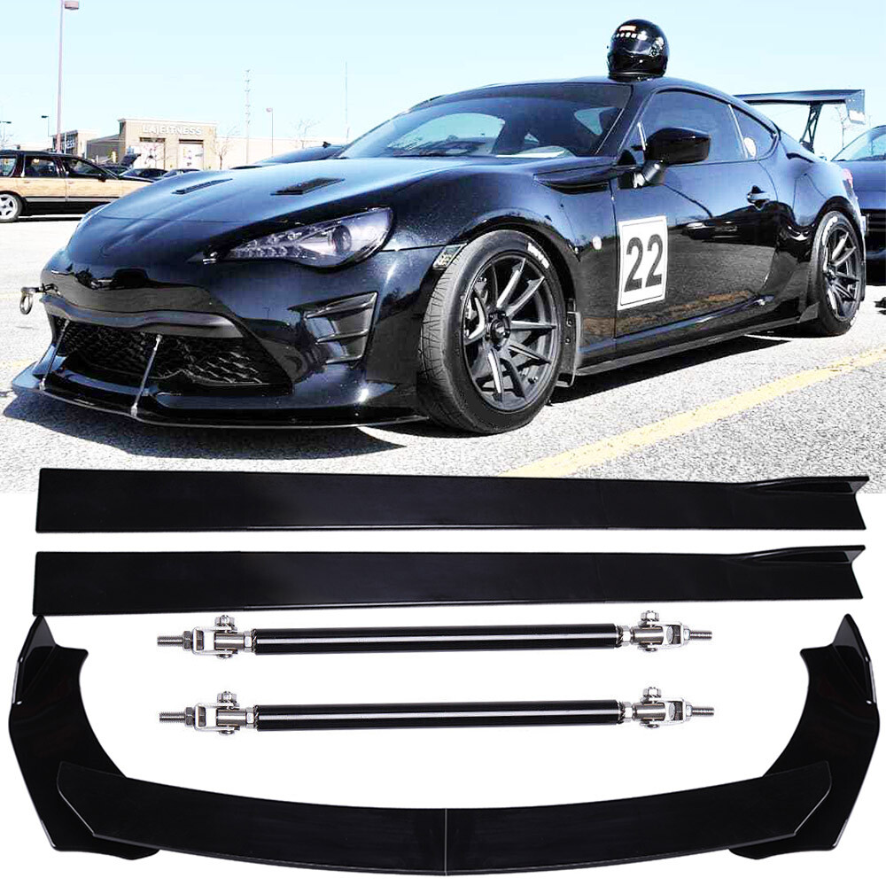 Front Bumper Lip Spoiler Splitter /Strut Rod/Side Skirt For Scion FR-S 2013-2016