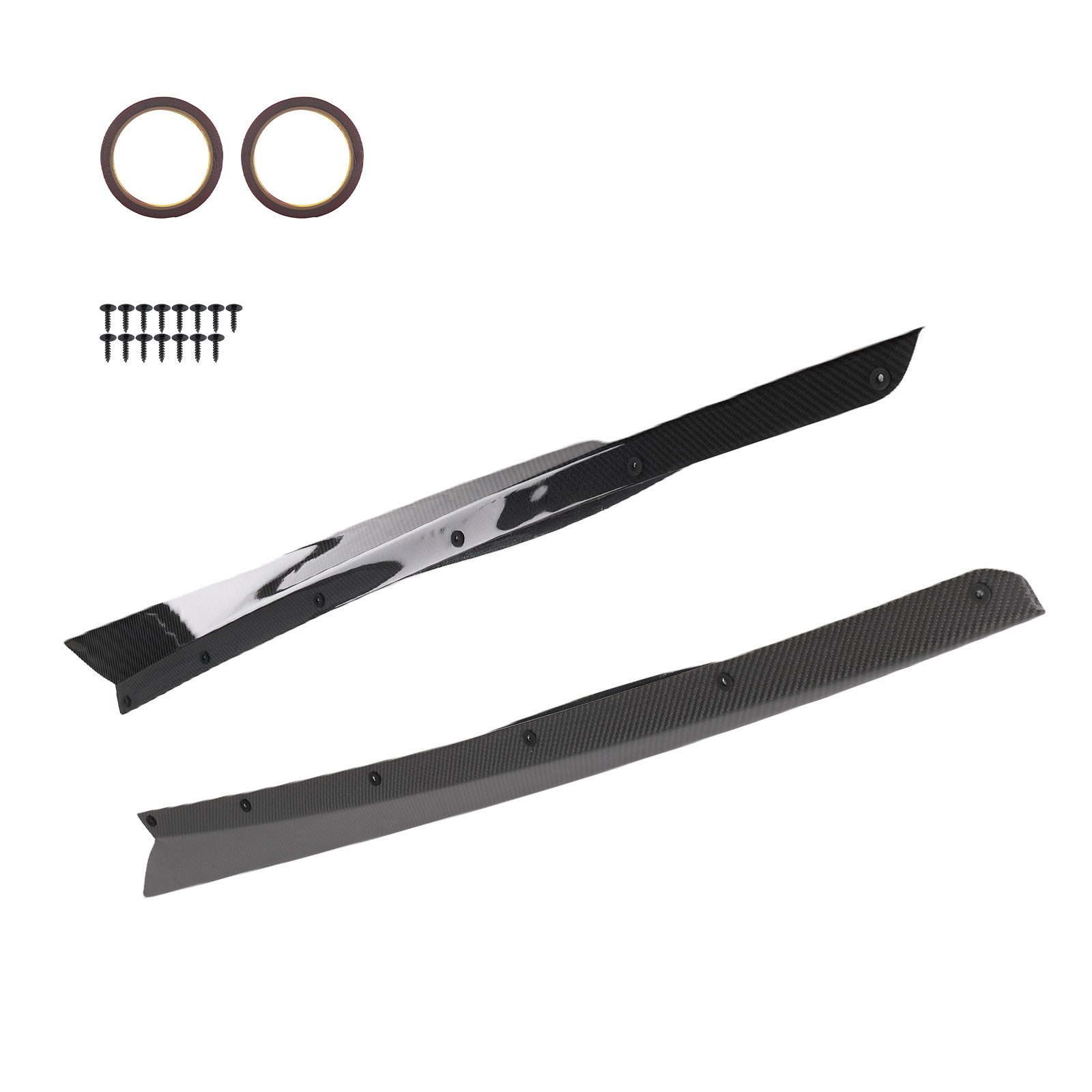 2x Side Skirt Rocker Panel Set for Chevy Corvette Stingray/Z51/Carbon Fiber