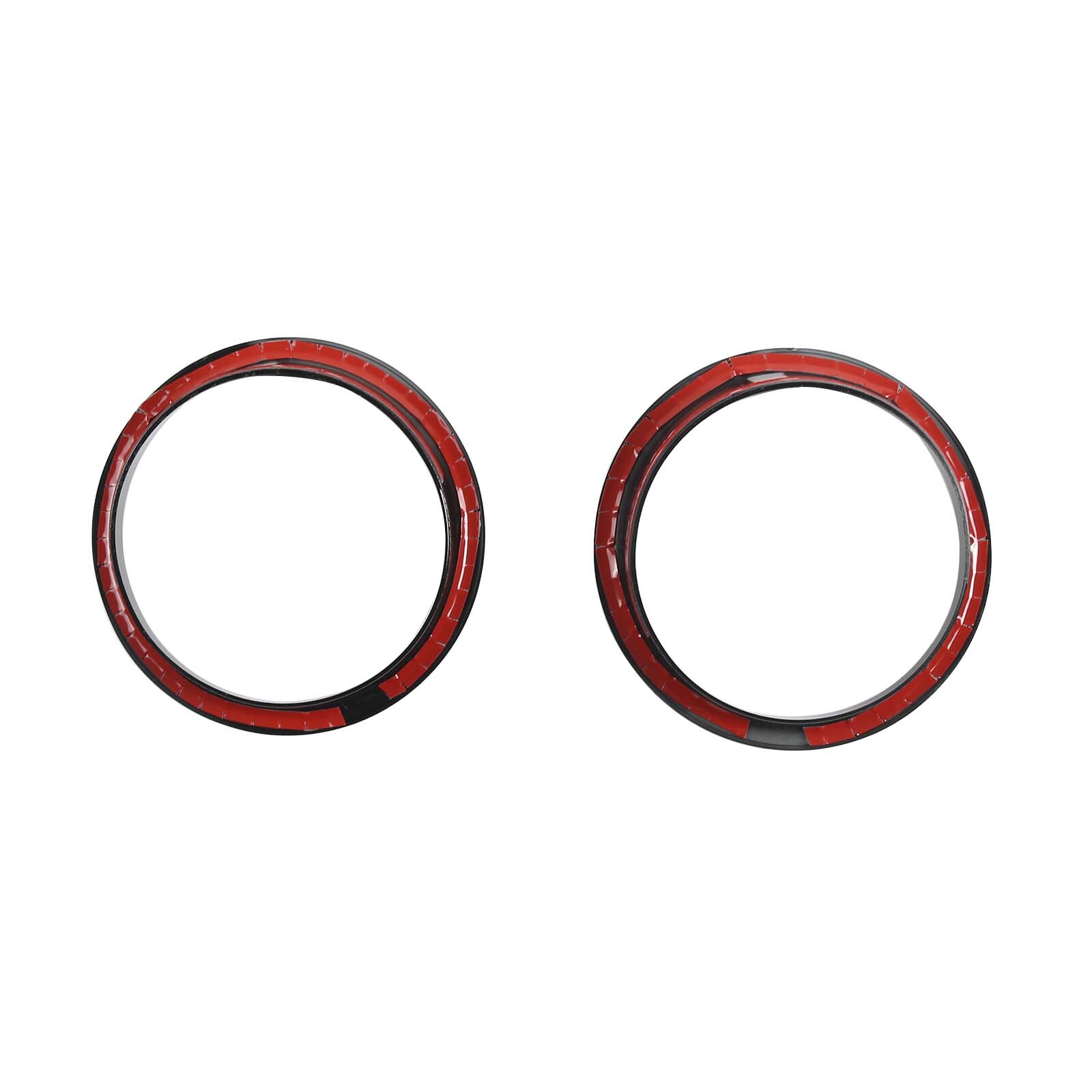 Gloss Black Front Bumper Chrome Fog Lights Lamps Trim Cover For Hummer H2 03-09