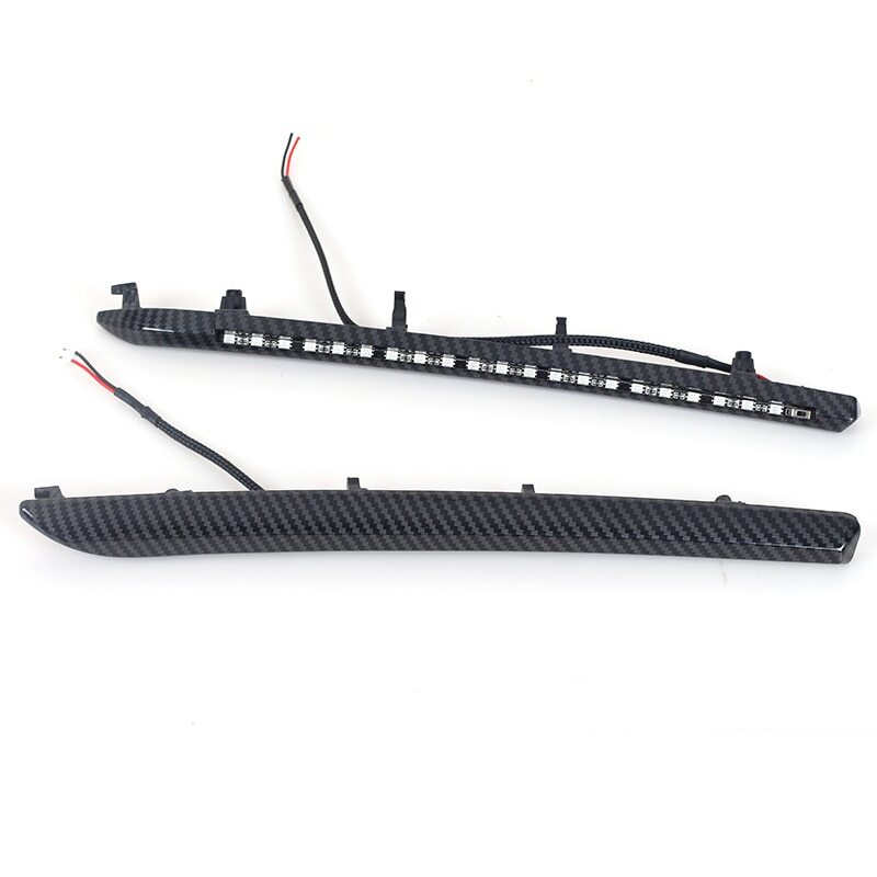 For Audi A3 S3 8V 2014-2019 car door LED Lampshade Decoration Carbon Fiber Color